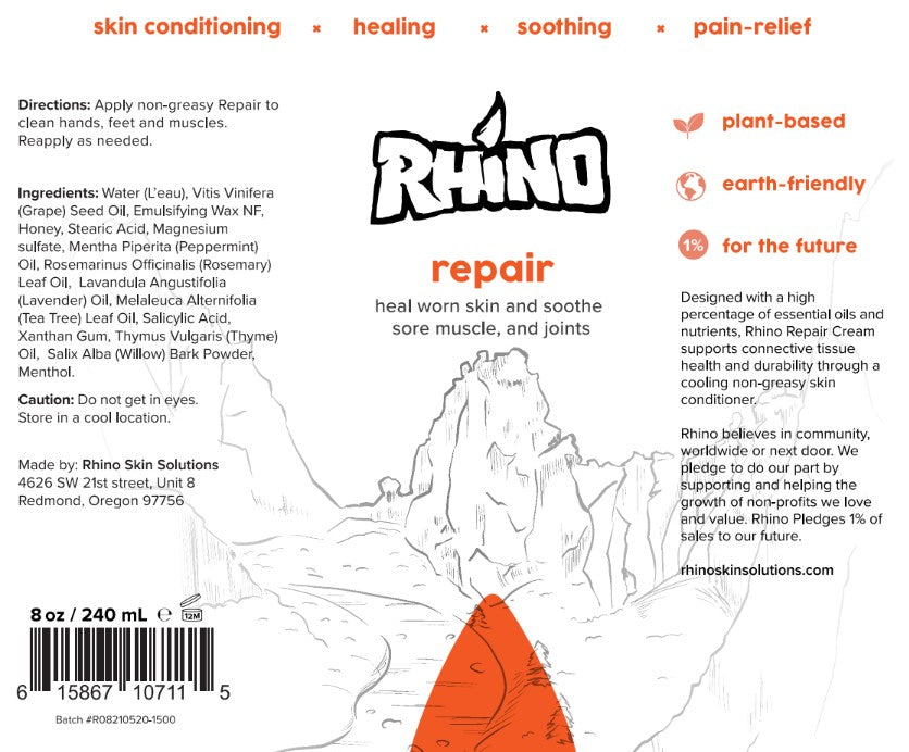 Crème réparatrice Repair - Rhino Skins Solution